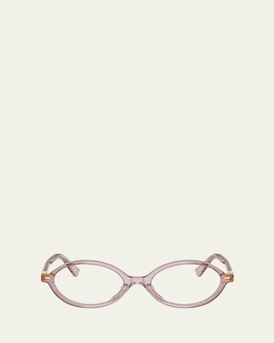 MU 01XV Oval Acetate and Plastic Optical Glasses